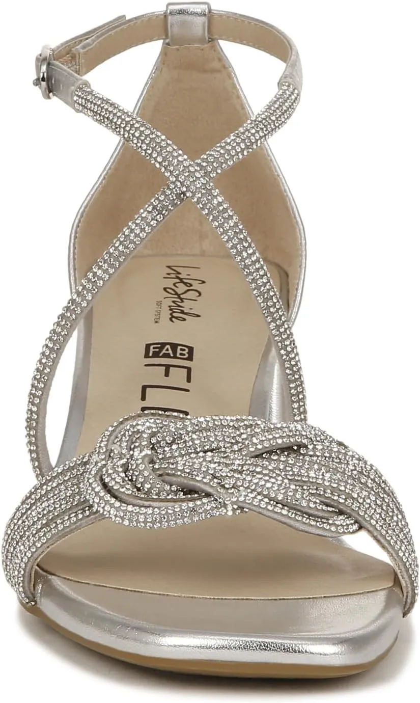 Lifestride Women's Captivate Strappy Block Heel Dress Sandal