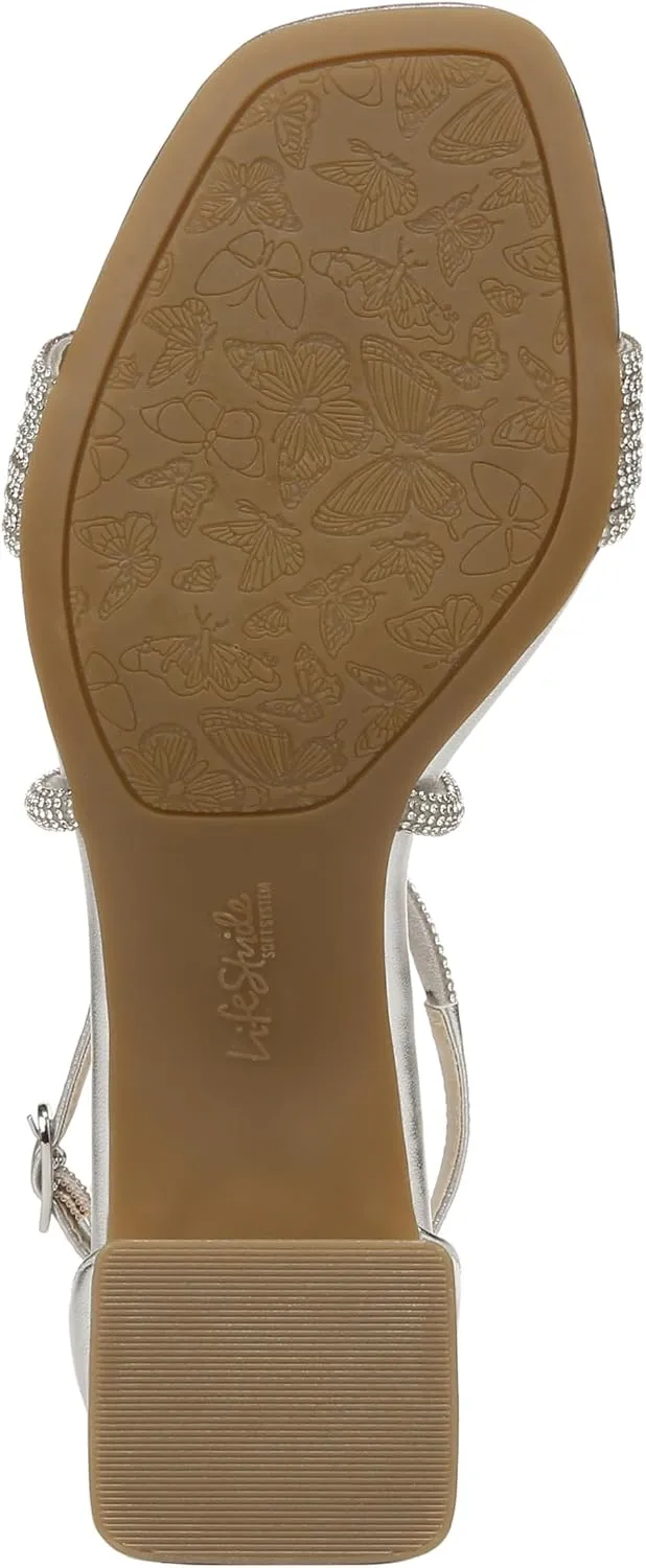 Lifestride Women's Captivate Strappy Block Heel Dress Sandal