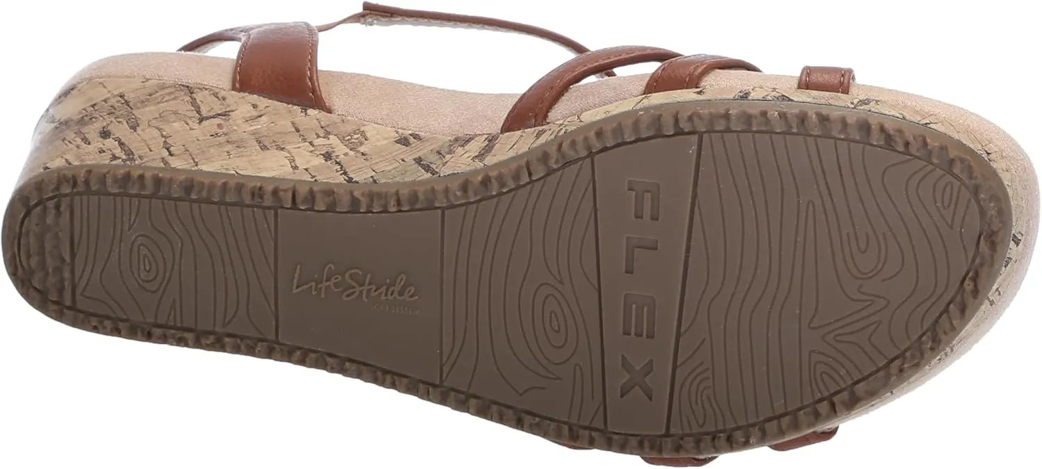 LifeStride Women's Monaco 2 Strappy Wedge Sandals