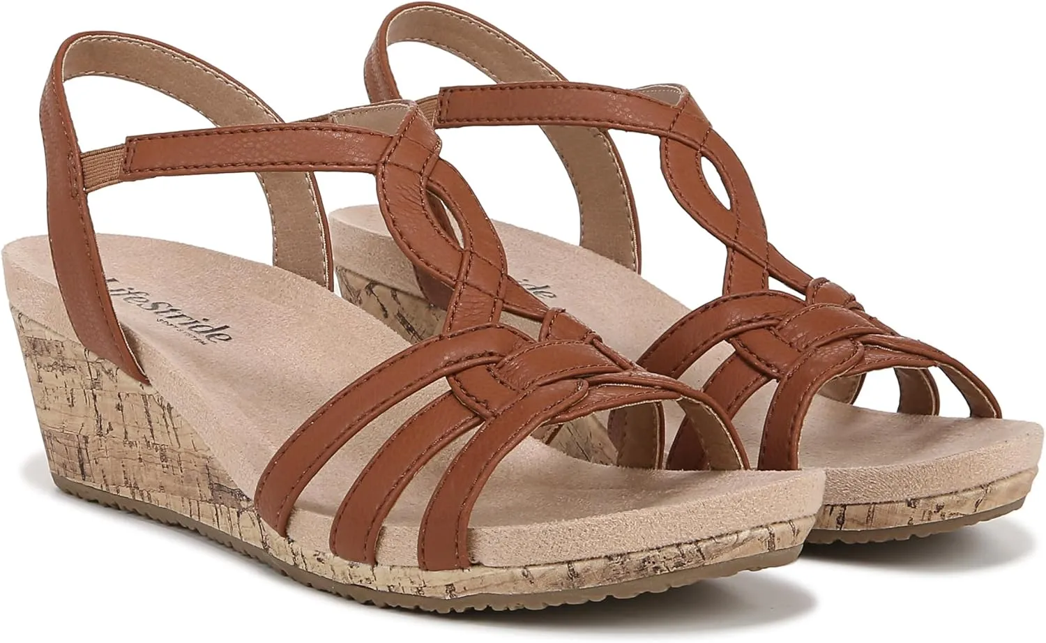 LifeStride Women's Monaco 2 Strappy Wedge Sandals