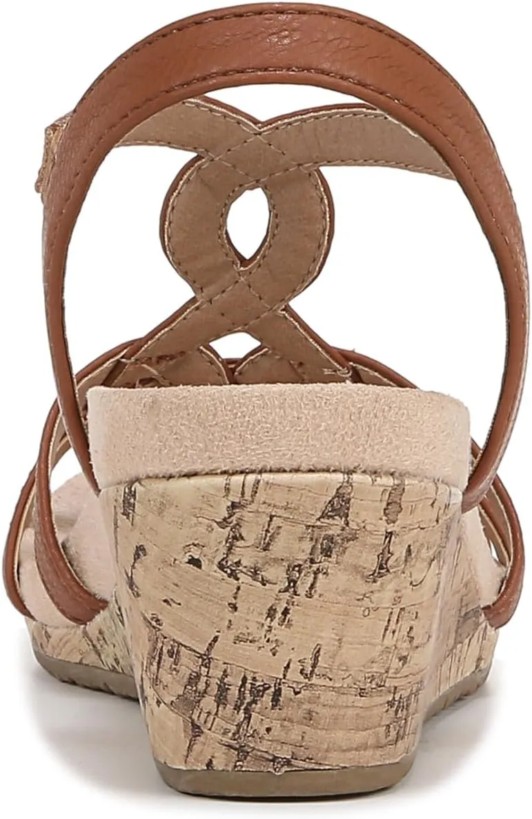 LifeStride Women's Monaco 2 Strappy Wedge Sandals