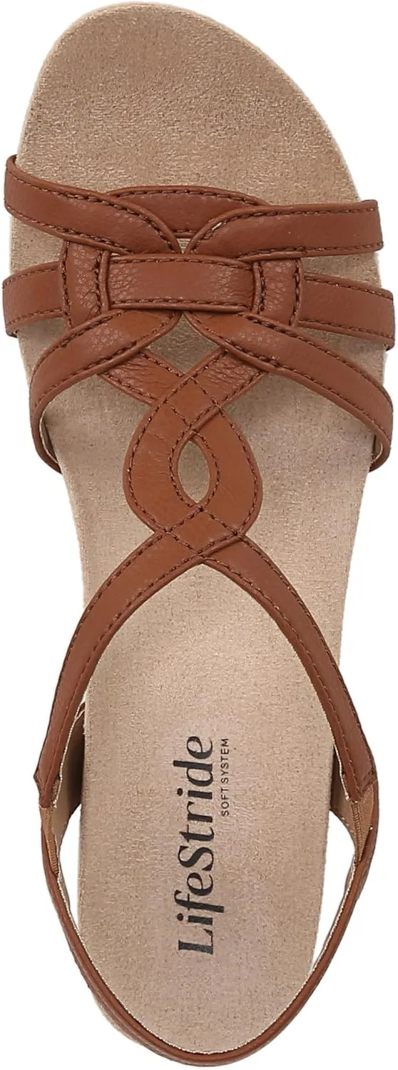 LifeStride Women's Monaco 2 Strappy Wedge Sandals