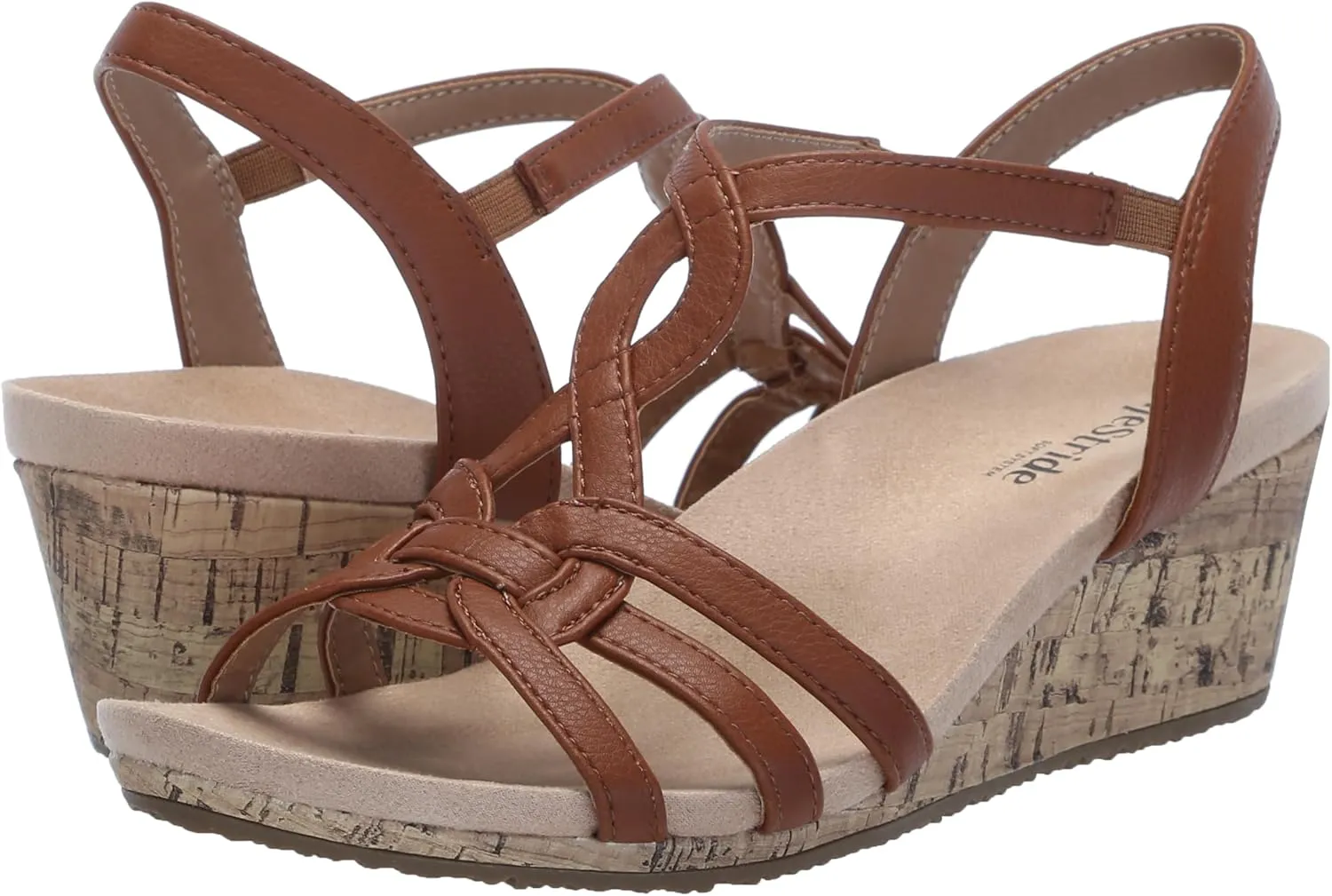 LifeStride Women's Monaco 2 Strappy Wedge Sandals