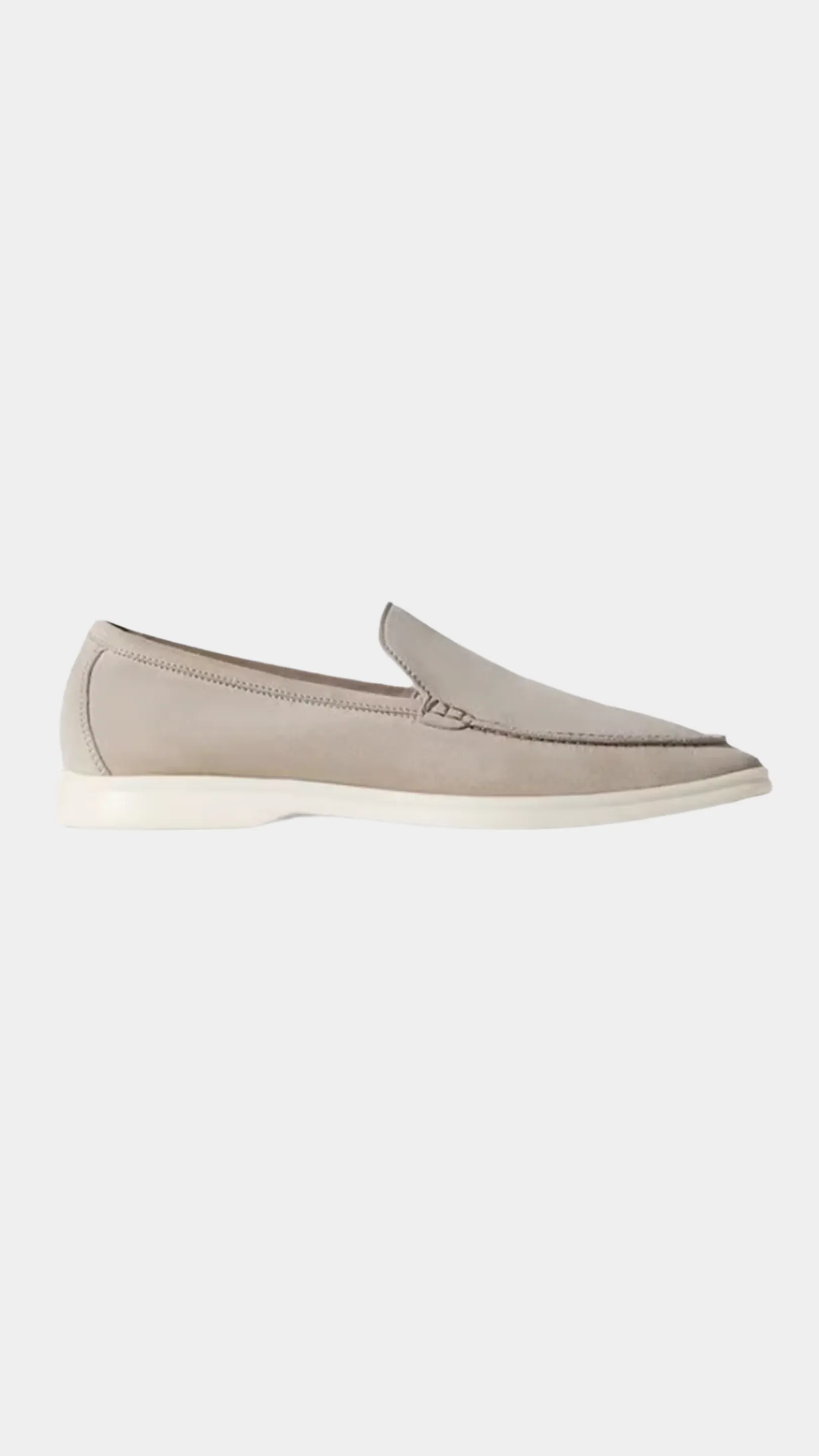Light Luxury Loafer Gray Shoes Discounted Built-in features