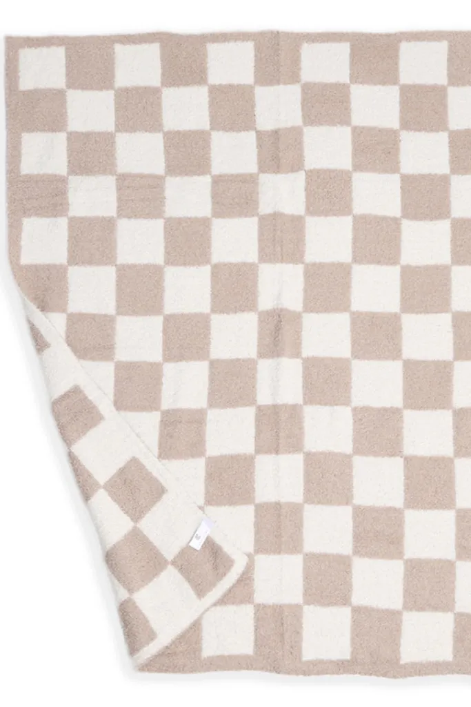 Lincoln Checkered Fuzzy Blanket