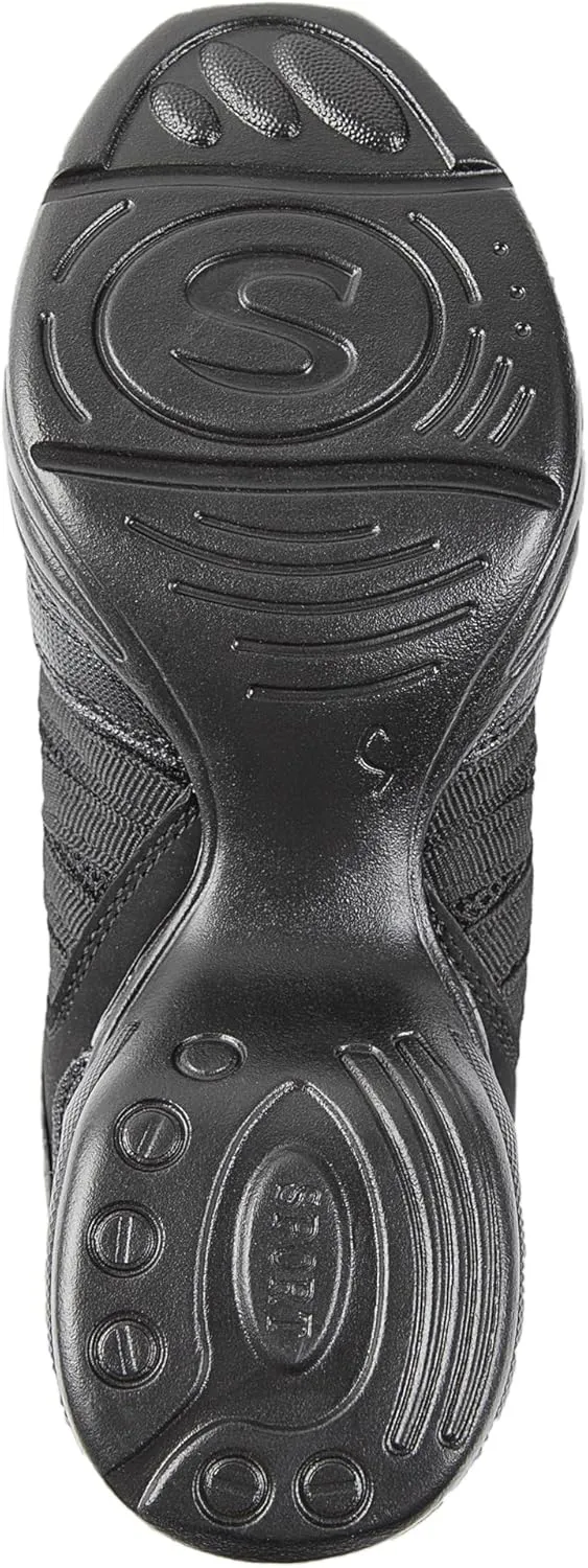 Linodes Women's Jazz Dance Sneaker with Breathable Upper, Split Sole and Air Cushion Dance Multifunctional Walking Shoes Anti-Slip