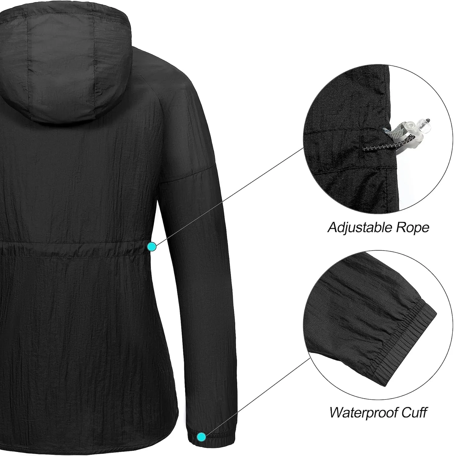 Little Donkey Andy Women's UPF 50  Sun Protection Jacket Breathable Lightweight Summer Shirts Packable for Running Hiking