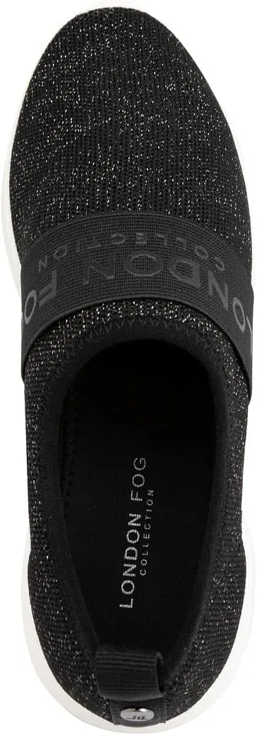 LONDON FOG Womens Kissia Womens Fashion Slip-On Sneaker Jogger Comfort Running Shoes