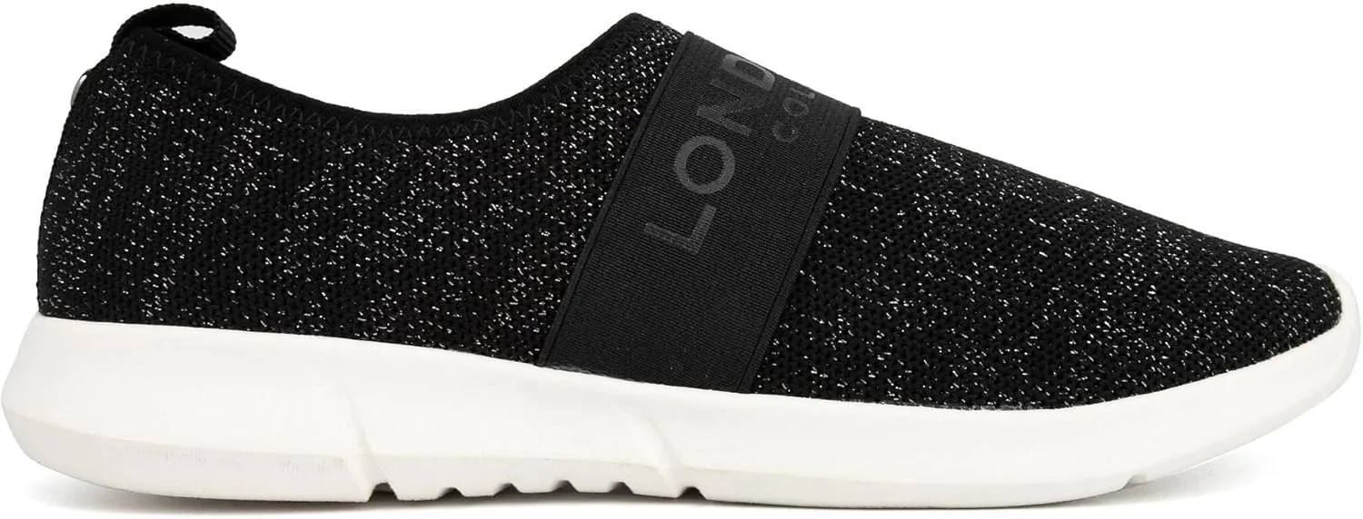 LONDON FOG Womens Kissia Womens Fashion Slip-On Sneaker Jogger Comfort Running Shoes