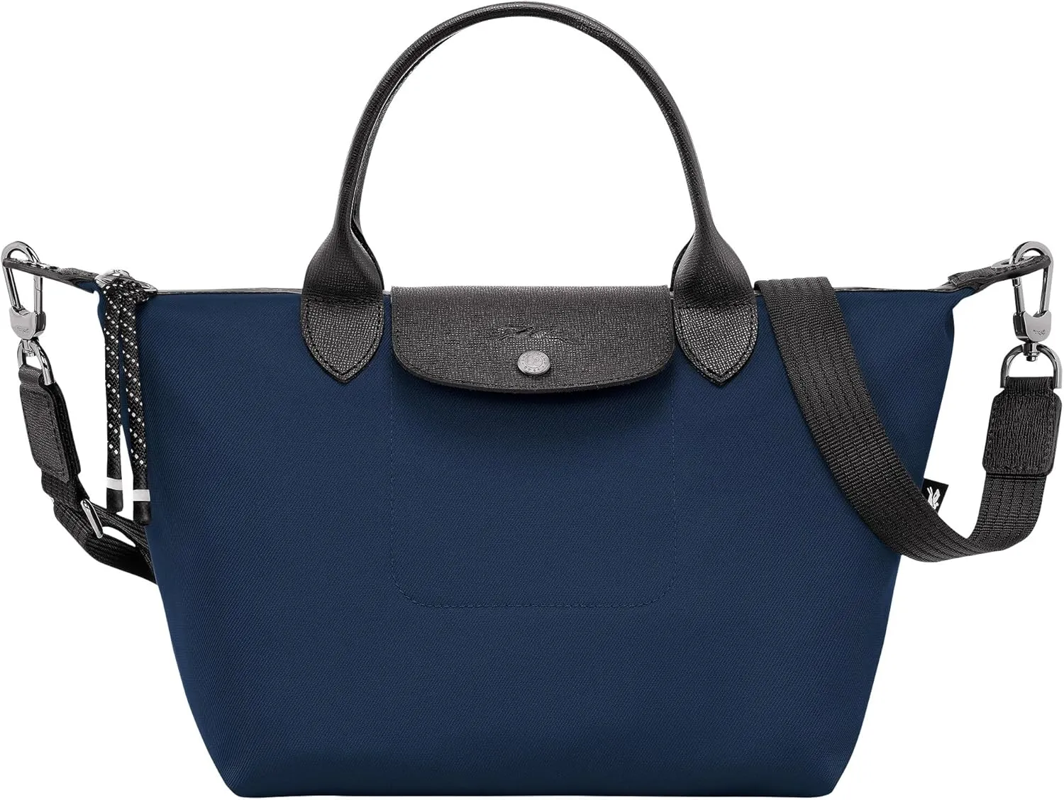 Longchamp 'Le Pliage Small Energy Canves Top Handle Tote Shoulder Bag, Navy
