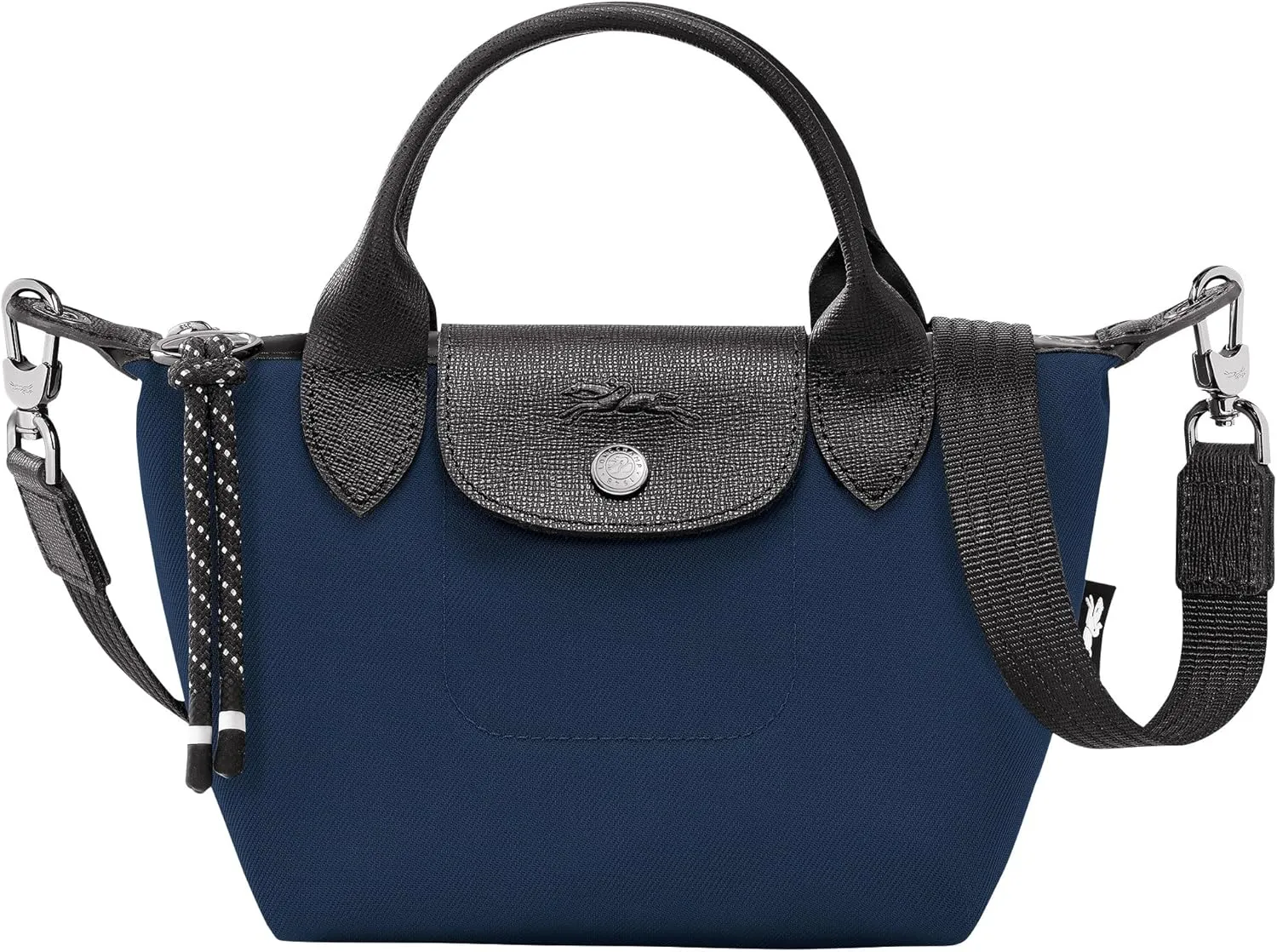 Longchamp 'Le Pliage X-Small Energy Canves Top Handle Tote Shoulder Bag, Navy
