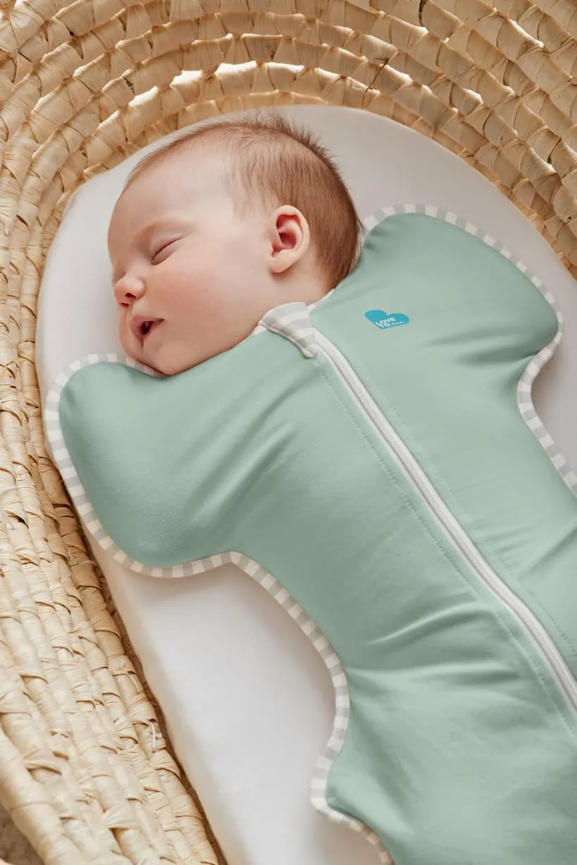 Love to Dream Swaddle, Baby Sleep Sack, Swaddle Up Self-Soothing Swaddles for Newborns, Get Longer Sleep, Snug Fit Helps Calm Startle Reflex, Lite 0.2 Tog Sleep Sack, 5-8.5 lbs, Olive