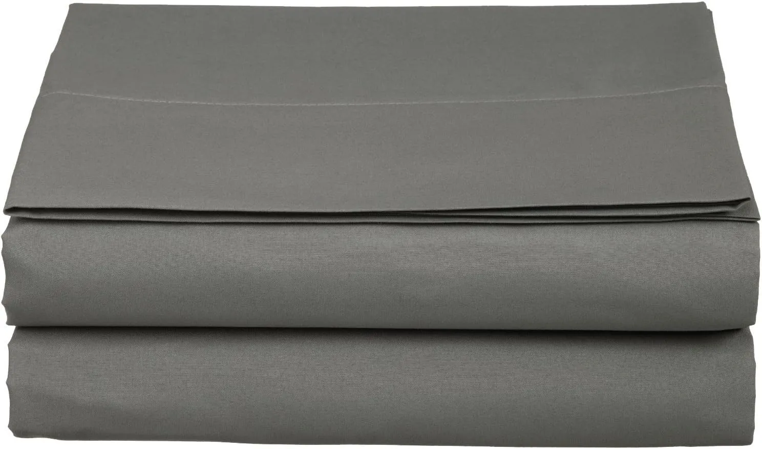 Luxury Flat Sheet on Amazon Elegant Comfort Wrinkle-Free 1500 Premier Hotel Quality 1-Piece Flat Sheet, Queen Size, Grey