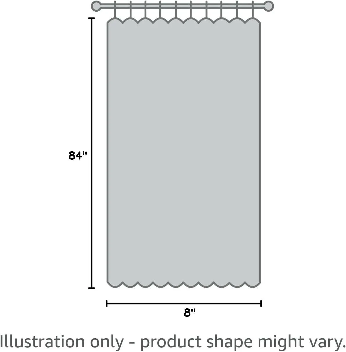 Madison Park Simone Floral Design Sheer Single Window Curtain Voile Privacy Drape for Bedroom, Livingroom, 50" x 84", Grey (MP40-6614)