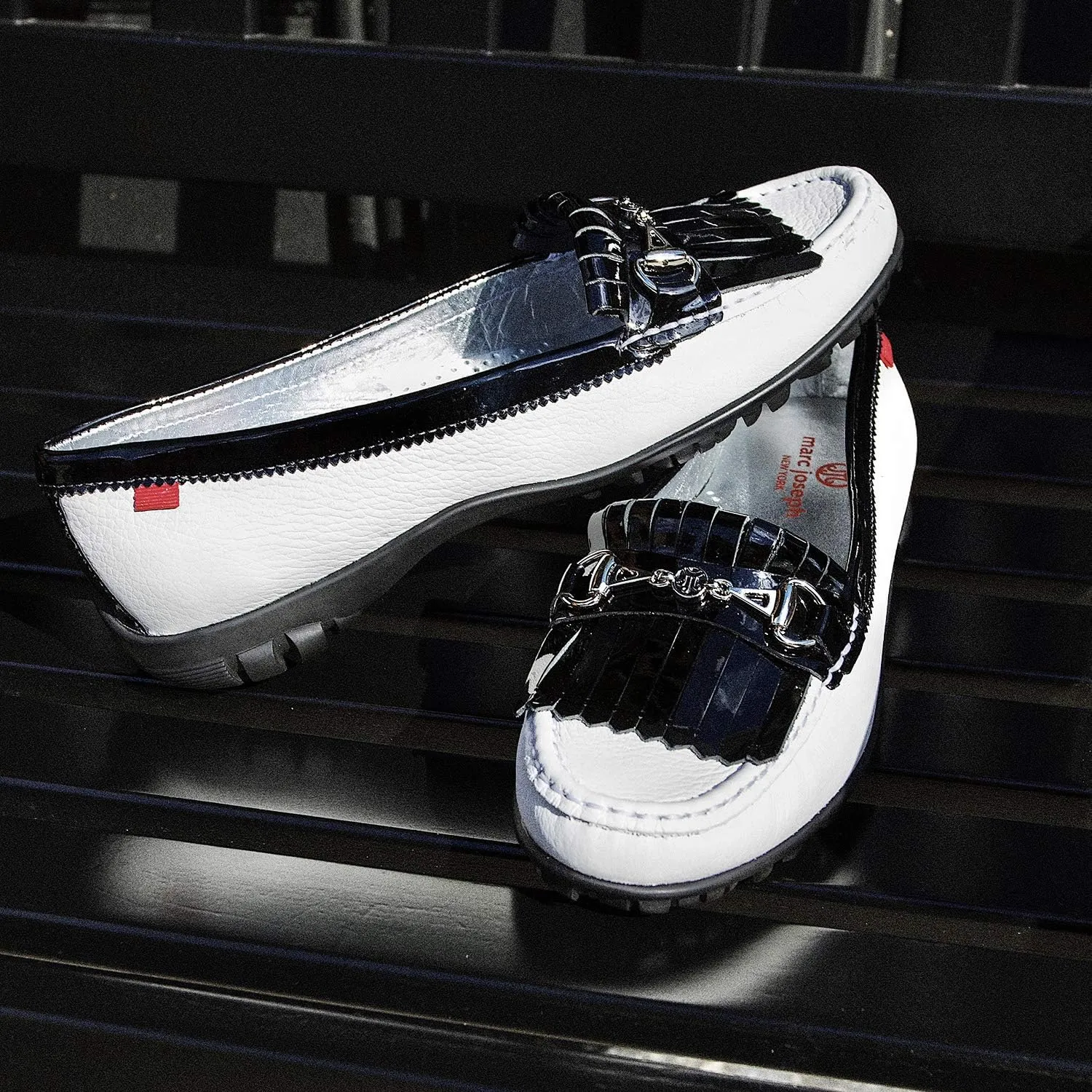 Marc Joseph New York Women's Golf Leather Made in Brazil Lexington Performance Fashion Shoe Moccasin