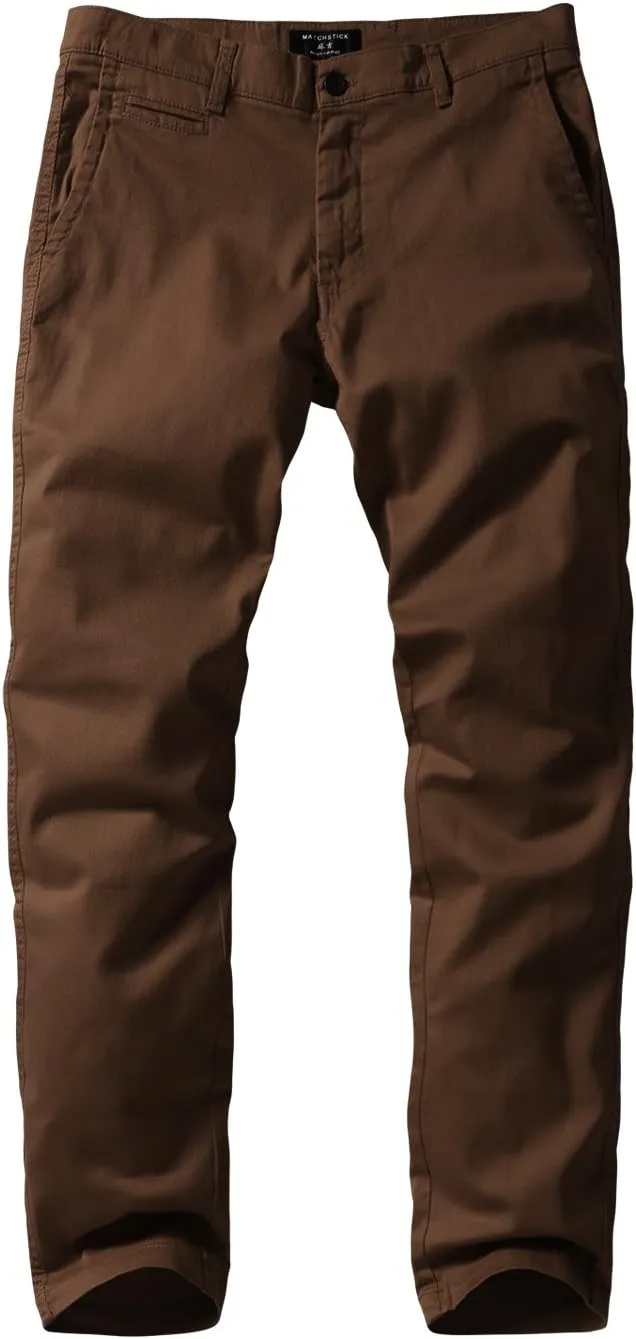Match Men's Slim Tapered Stretchy Casual Pants #8105