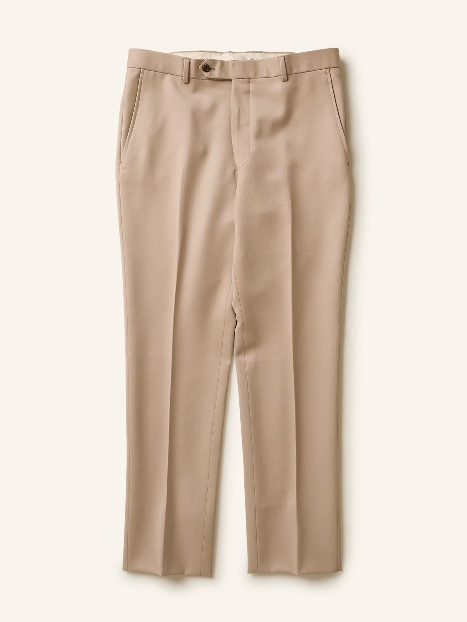 Mautby Wool Gabardine Trousers Light Sand