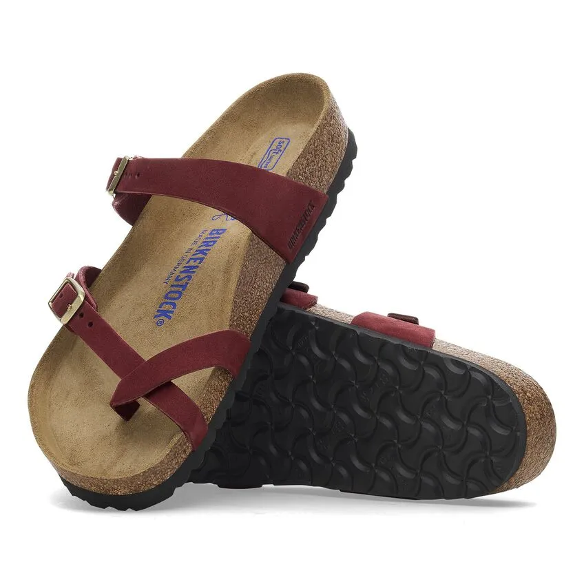 Mayari Soft Footbed Nubuck Leather Sandal - Zinfandel