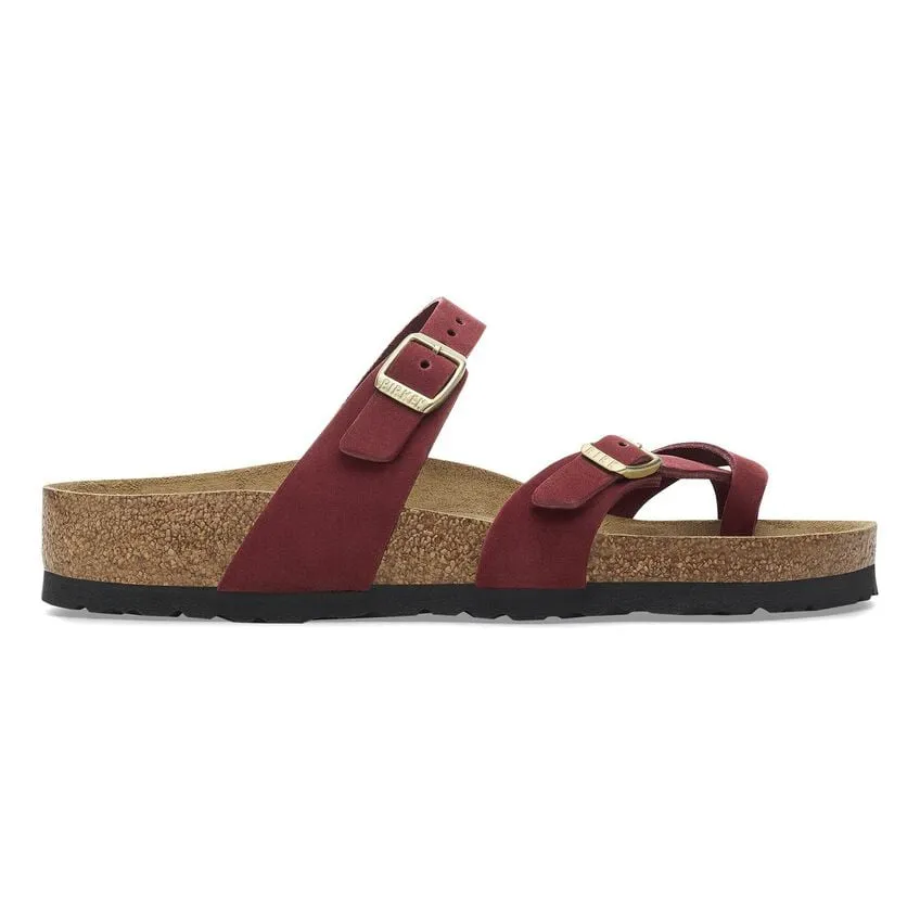 Mayari Soft Footbed Nubuck Leather Sandal - Zinfandel