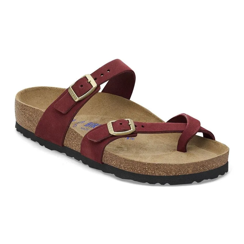 Mayari Soft Footbed Nubuck Leather Sandal - Zinfandel