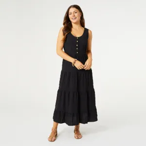 Meadow Gauze Tiered Tank Dress - Final Sale