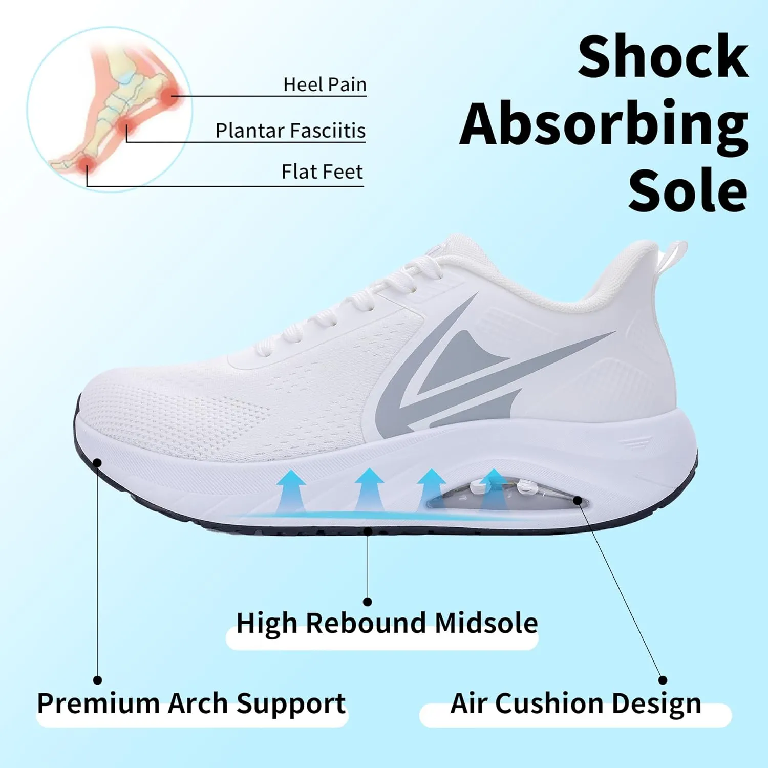 MEHOTO Wide Toe Box Shoes for Men Arch Support Walking Shoes Tennis Fashion Sneaker Wide Width Orthotic Shoe for Plantar Fasciitis Size 8-13