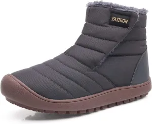 Meidiastra Womens Mens Snow Boots Waterproof Non Slip Ankle Booties Outdoor Warm Shoes Slip On Boots