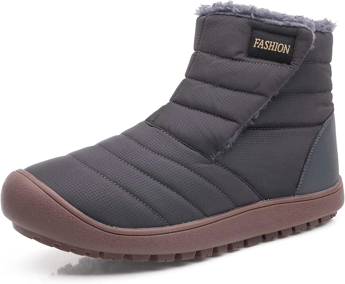 Meidiastra Womens Mens Snow Boots Waterproof Non Slip Ankle Booties Outdoor Warm Shoes Slip On Boots
