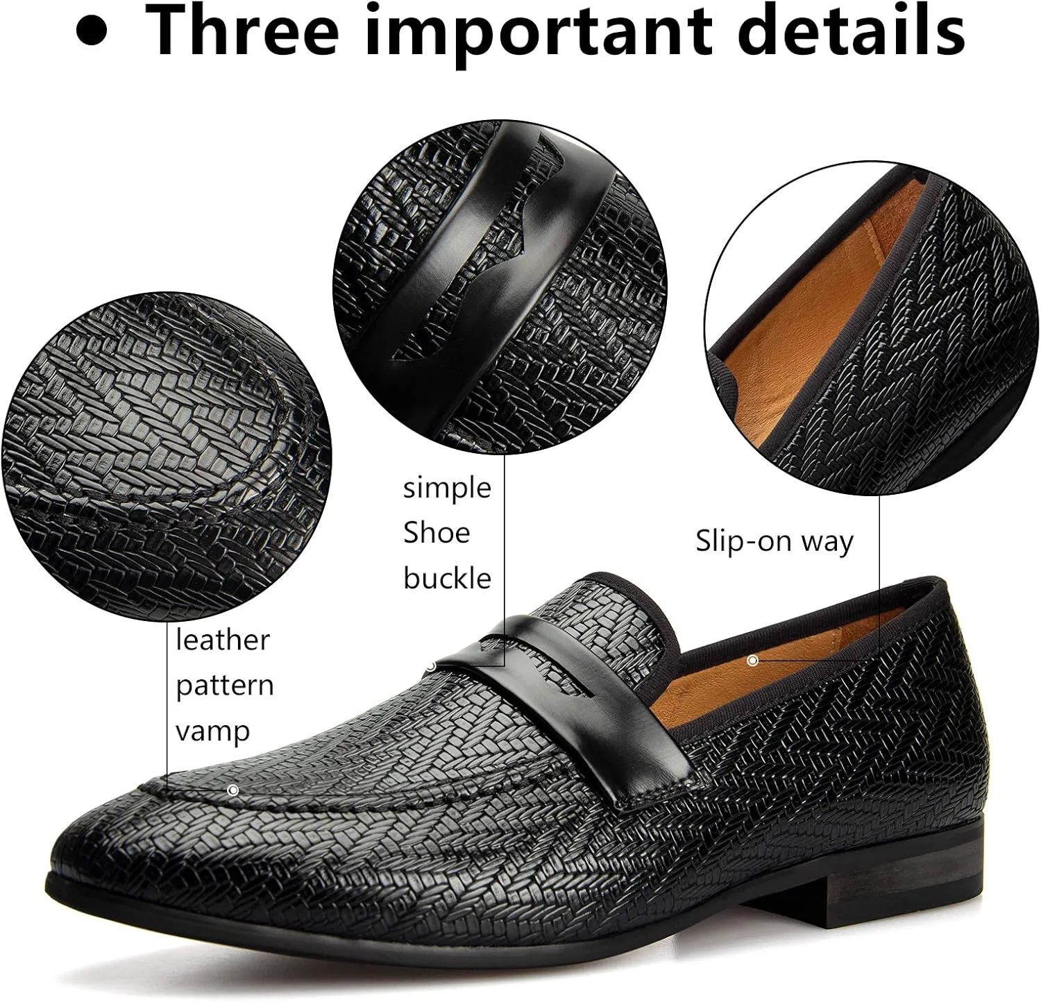 Meijiana Men's Fashion Classic Loafers Luxury Loafer Shoes and Weeding Dress Shoes for Men