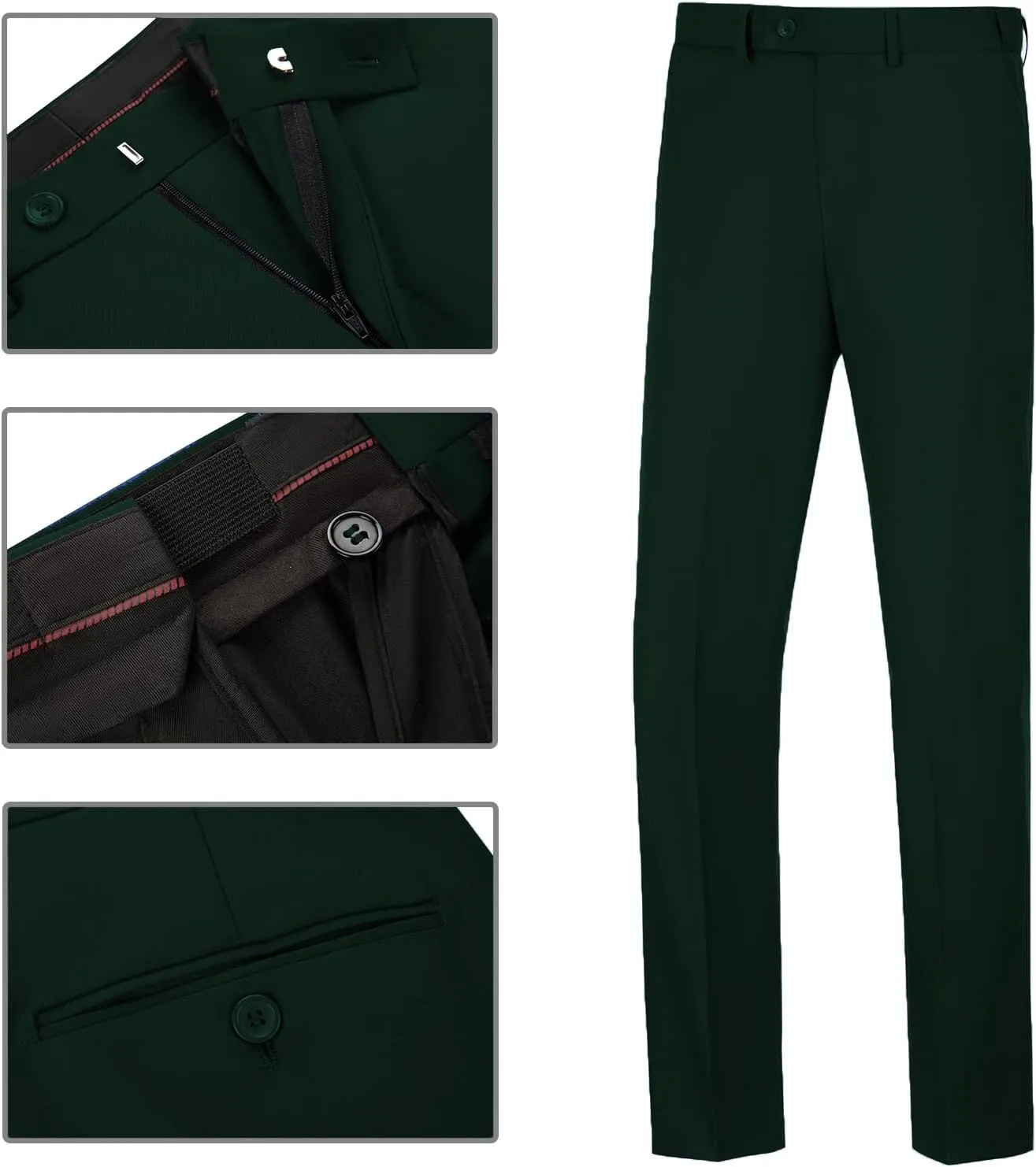 Mens 2 Piece Suit Slim Fit Business Wedding Party Tuxedo Dress Suits for Men Jacket and Pants Set