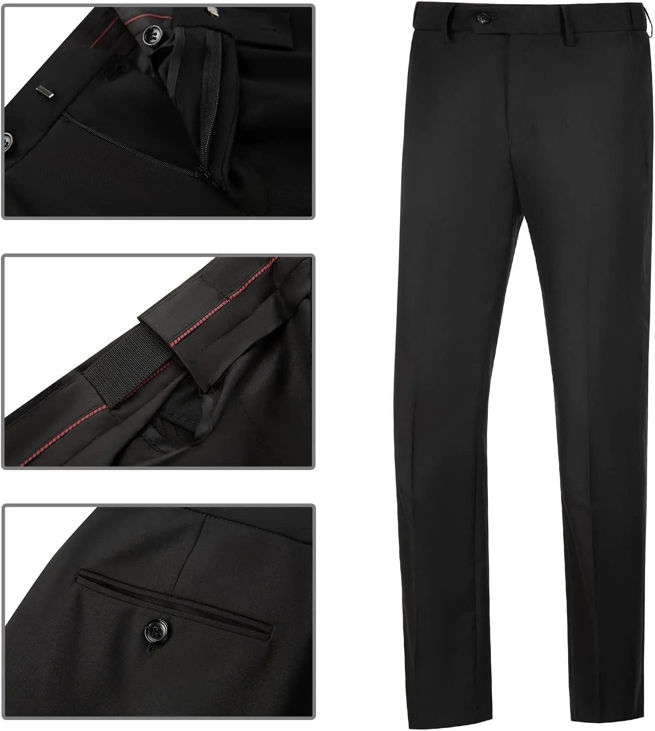 Mens 2 Piece Suit Slim Fit Business Wedding Party Tuxedo Dress Suits for Men Jacket and Pants Set