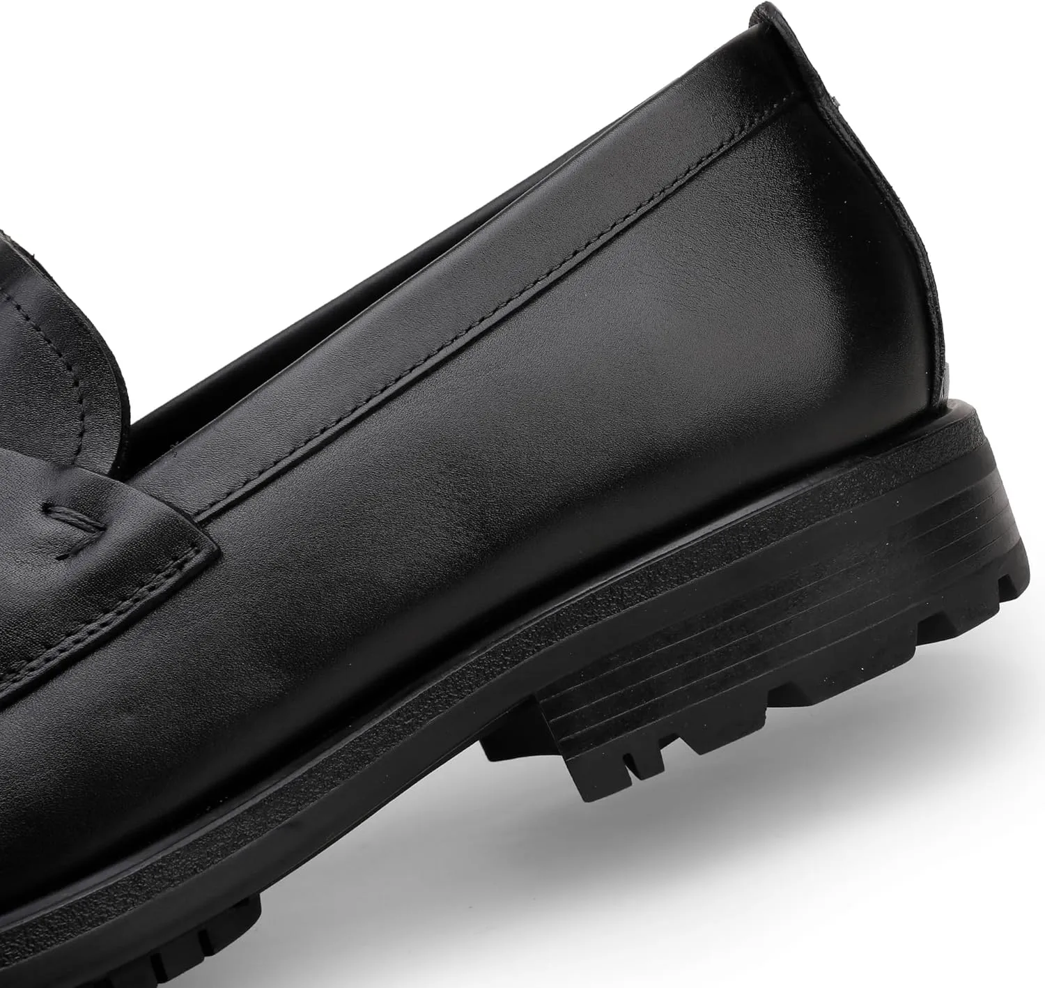 Men's Classic Leather Dress Loafers, Fashion Formal Handmade Buckle Bussiness Dress Shoes Party Slip-on Penny Loafer for Mens