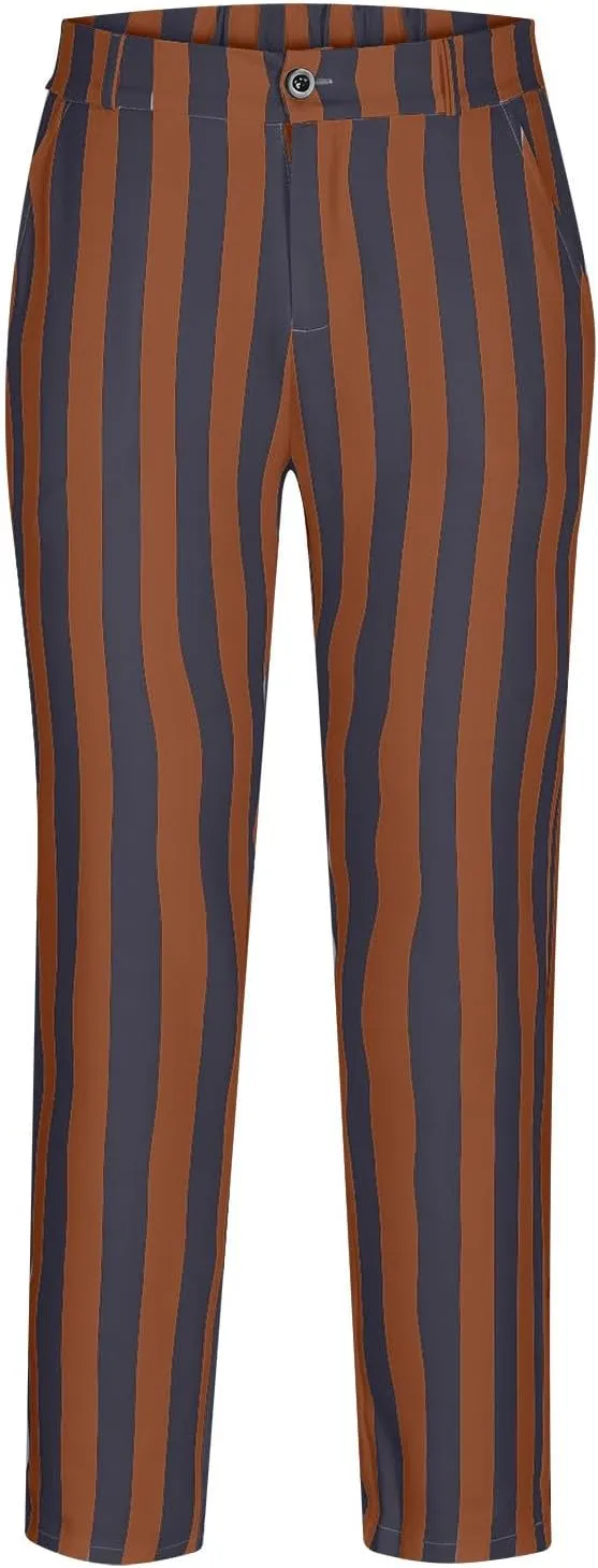 Men's Dress Pants Classic Fit Stretch Dress Pants Casual Pleated Front Dress Pants Straight Fit Pants
