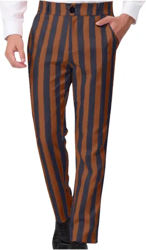 Men's Dress Pants Classic Fit Stretch Dress Pants Casual Pleated Front Dress Pants Straight Fit Pants