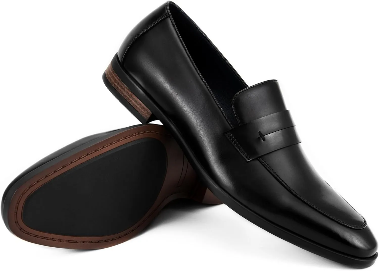 Men's Formal Penny Loafers Classic Slip-On Dress Shoes