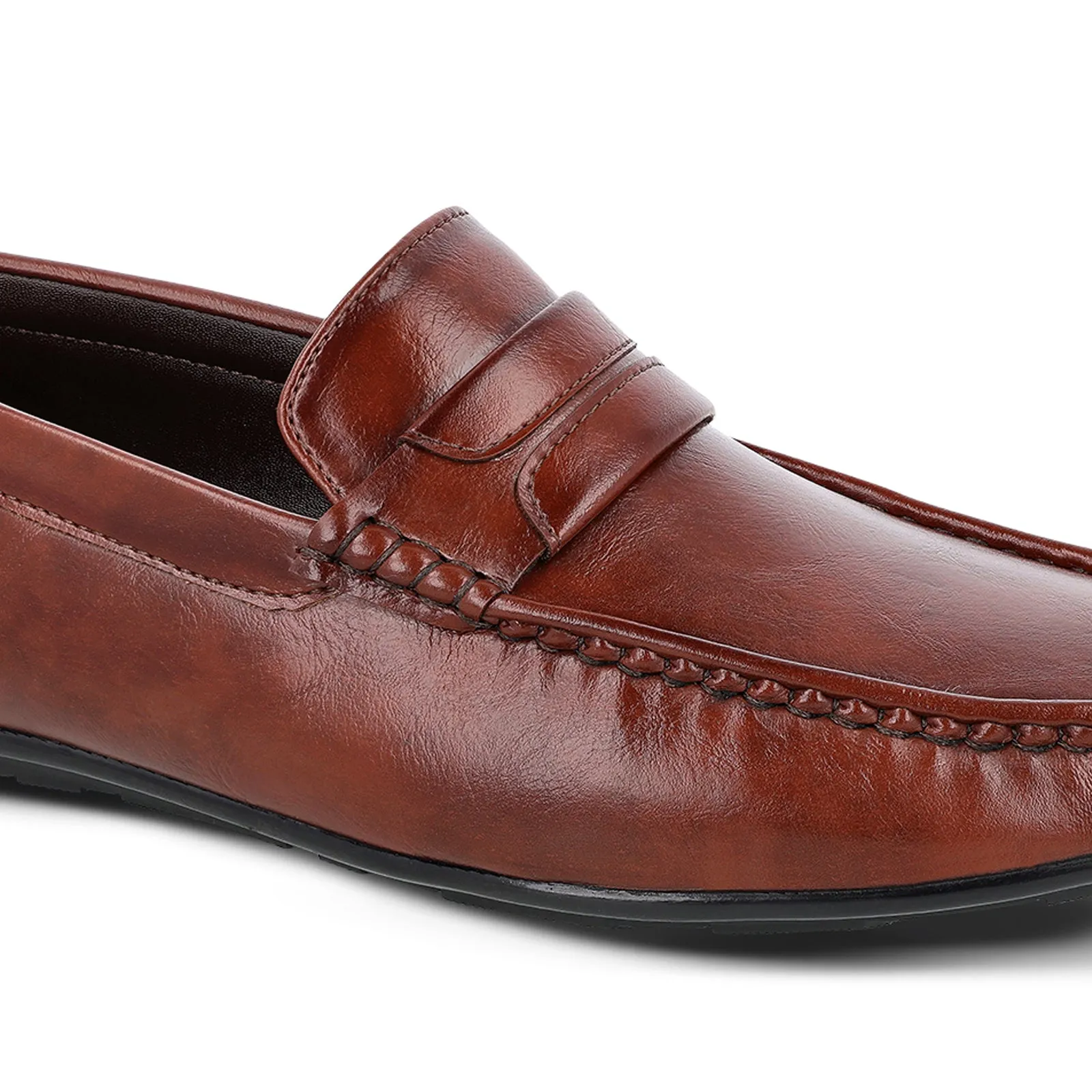 Men's Loafer Formal Shoes - 17142 Brown