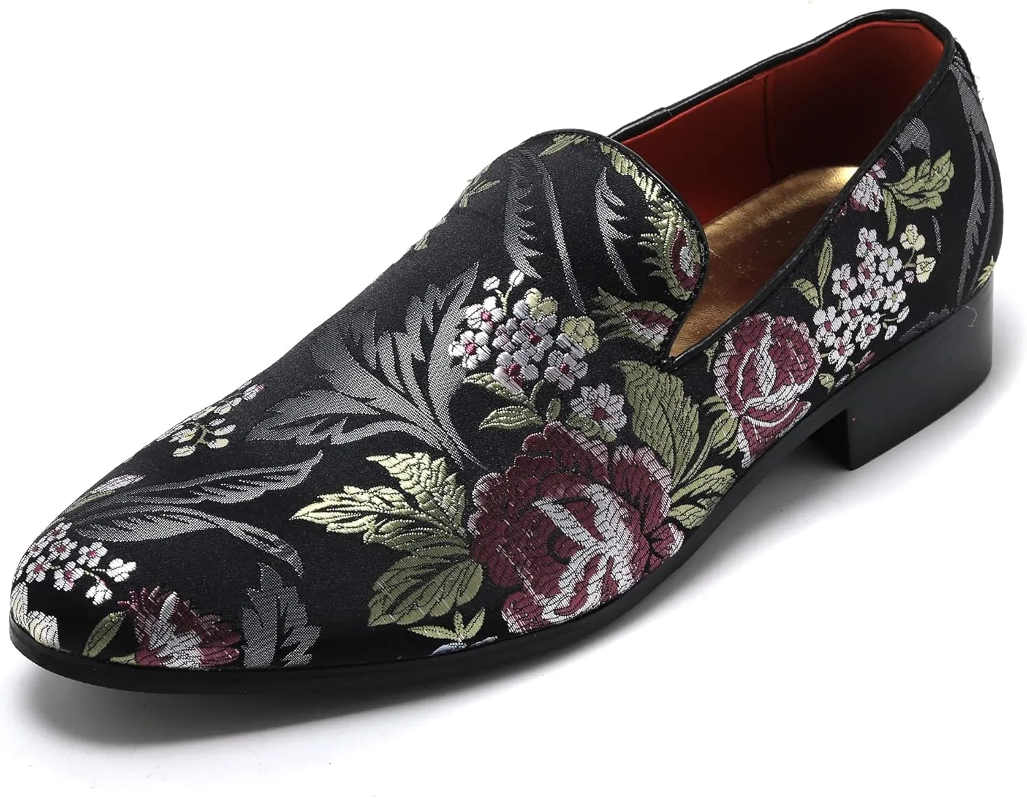 Men's Luxury Embroidery Penny Loafer Noble Slip-on Suede Loafers Shoes Smoking Slippers Party Dancing Shoes Plus Size 7-13