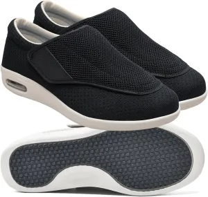 Men's Mesh Slip-on Trainers Casual Shoes Men's Wide Width Shoes with Easy Put On Adjustable Lightweight for Diabetic Edema Plantar Fasciitis Bunions Arthritis Swollen Feet