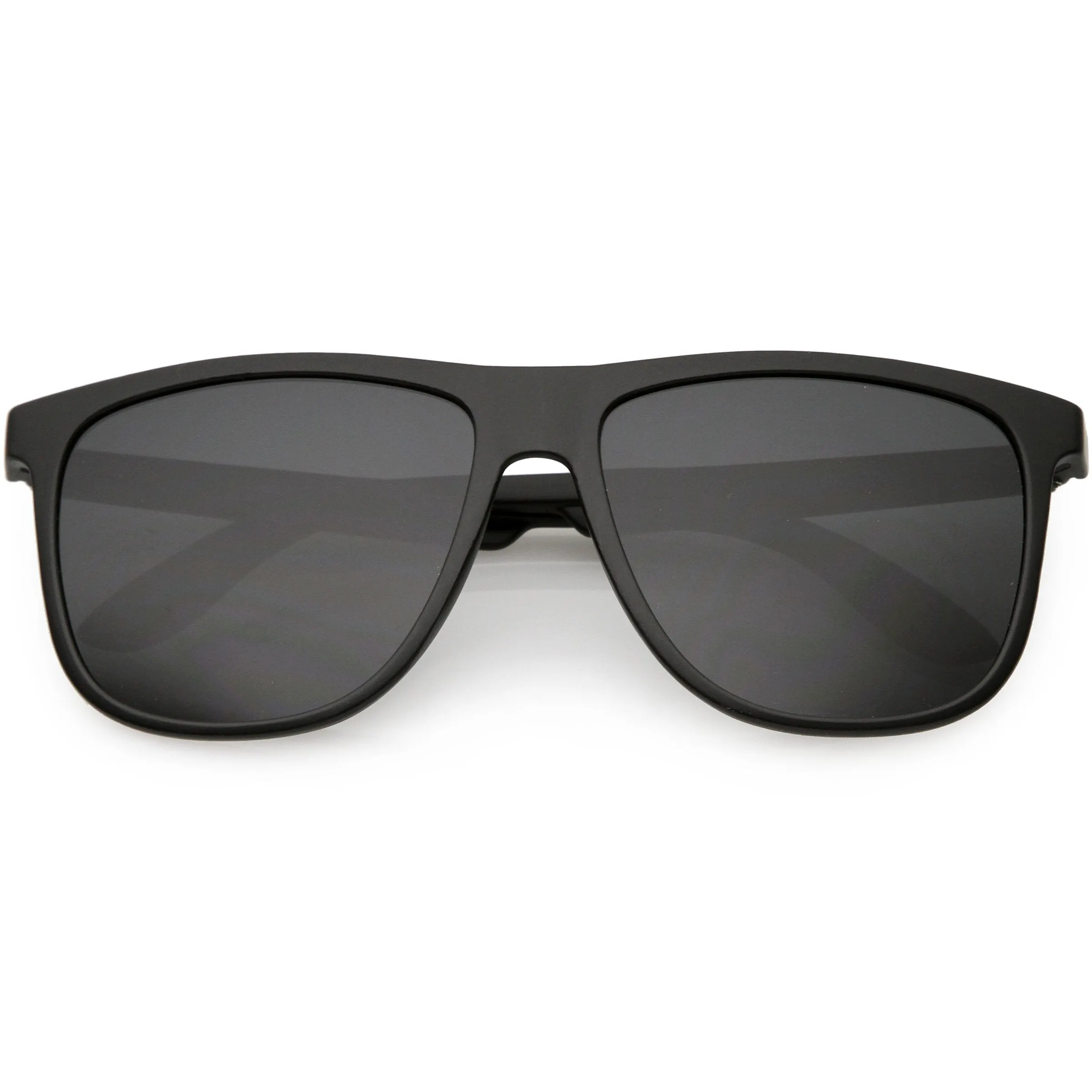 Men's Modern Flat Lens Horned Rim Aviator Sunglasses C690