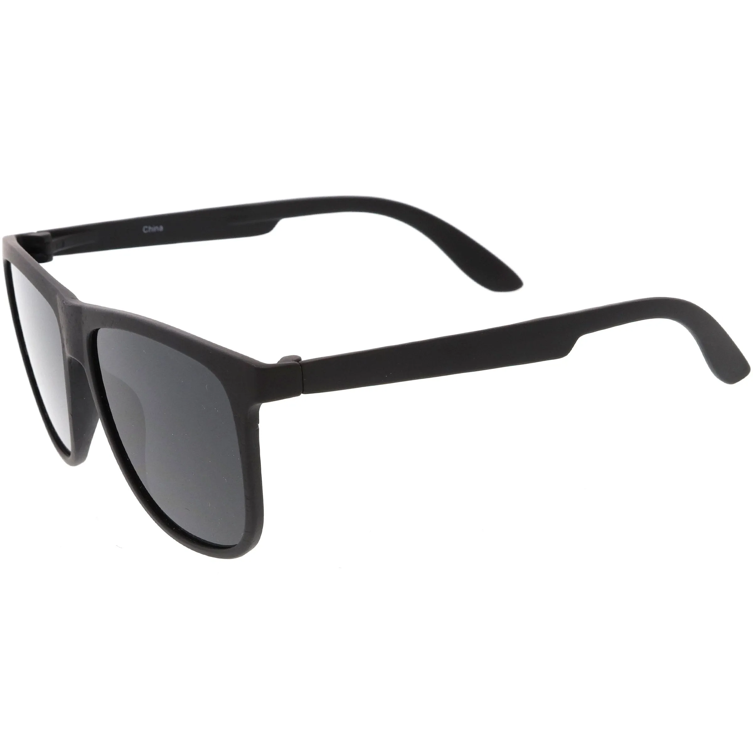 Men's Modern Flat Lens Horned Rim Aviator Sunglasses C690