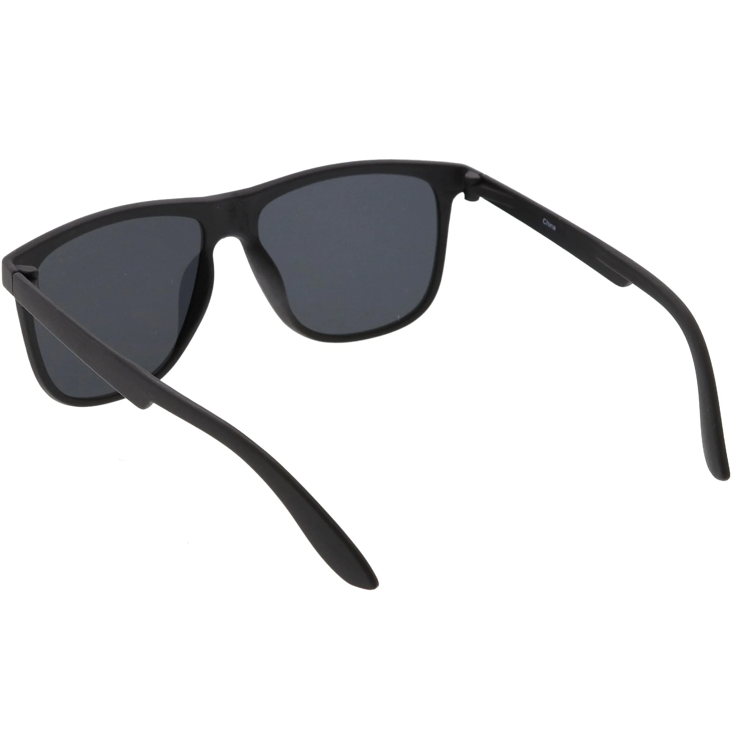 Men's Modern Flat Lens Horned Rim Aviator Sunglasses C690