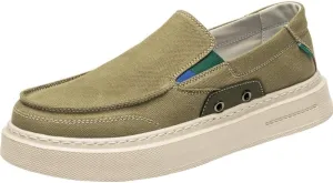 Men's Slip-On Canvas Casual Sneakers - Trendy Lace-Free Style, Lightweight & Easy to Wear for All-Day Activities