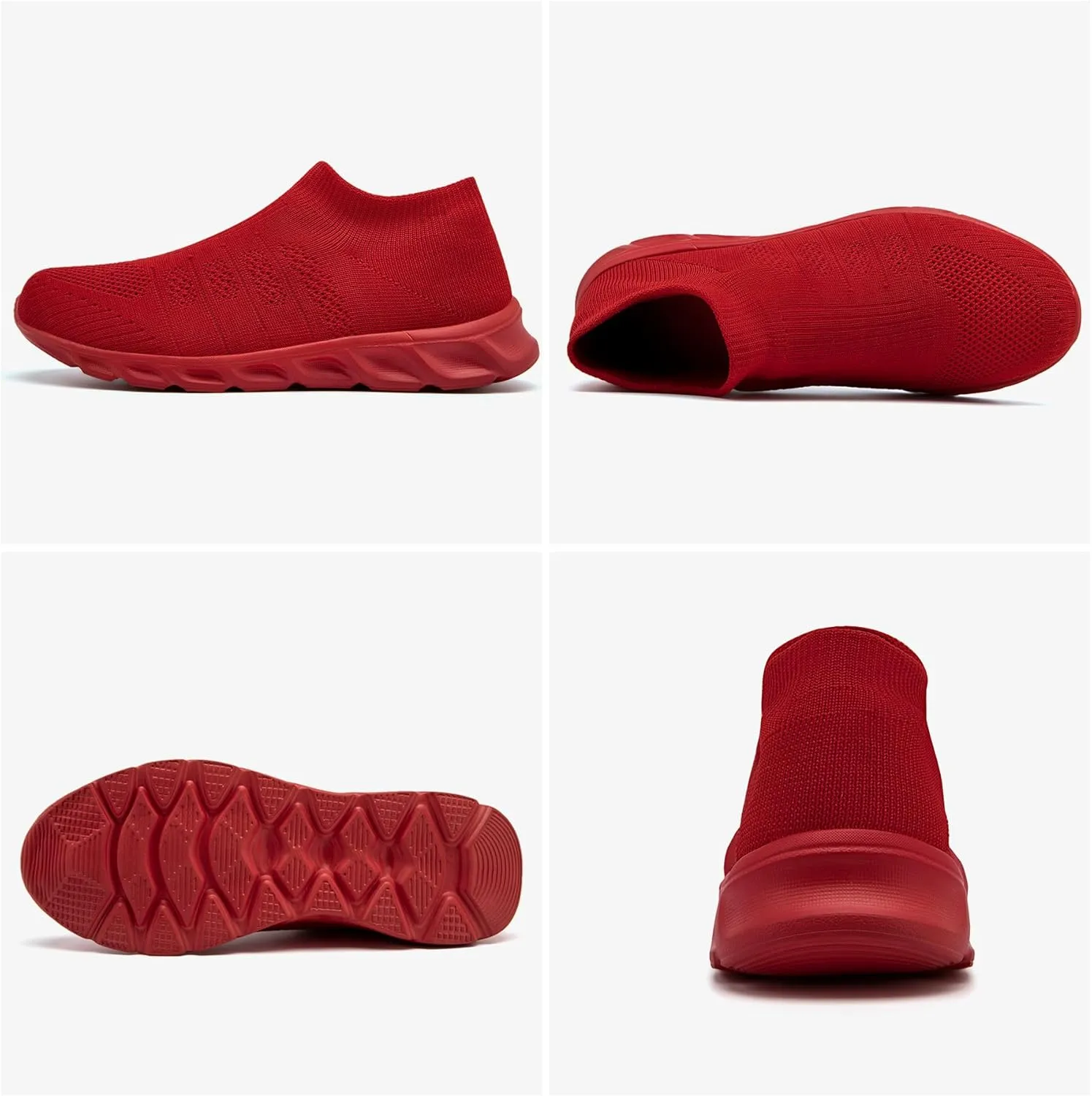 Mens Slip on Shoes Walking Fashion Sneakers Casual Tennis Running Elastic Lightweight Comfortable Athletic Gym Driving Shoes