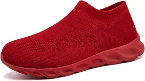 Mens Slip on Shoes Walking Fashion Sneakers Casual Tennis Running Elastic Lightweight Comfortable Athletic Gym Driving Shoes