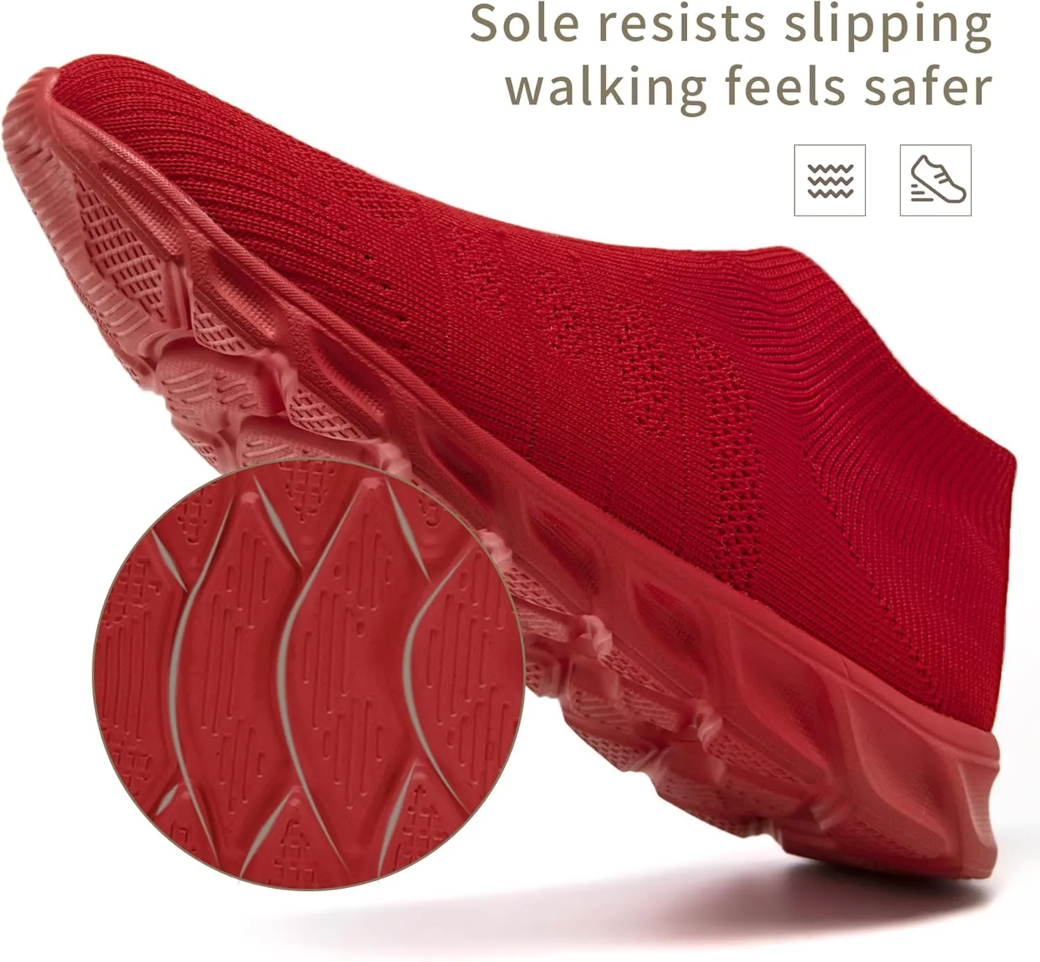 Mens Slip on Shoes Walking Fashion Sneakers Casual Tennis Running Elastic Lightweight Comfortable Athletic Gym Driving Shoes