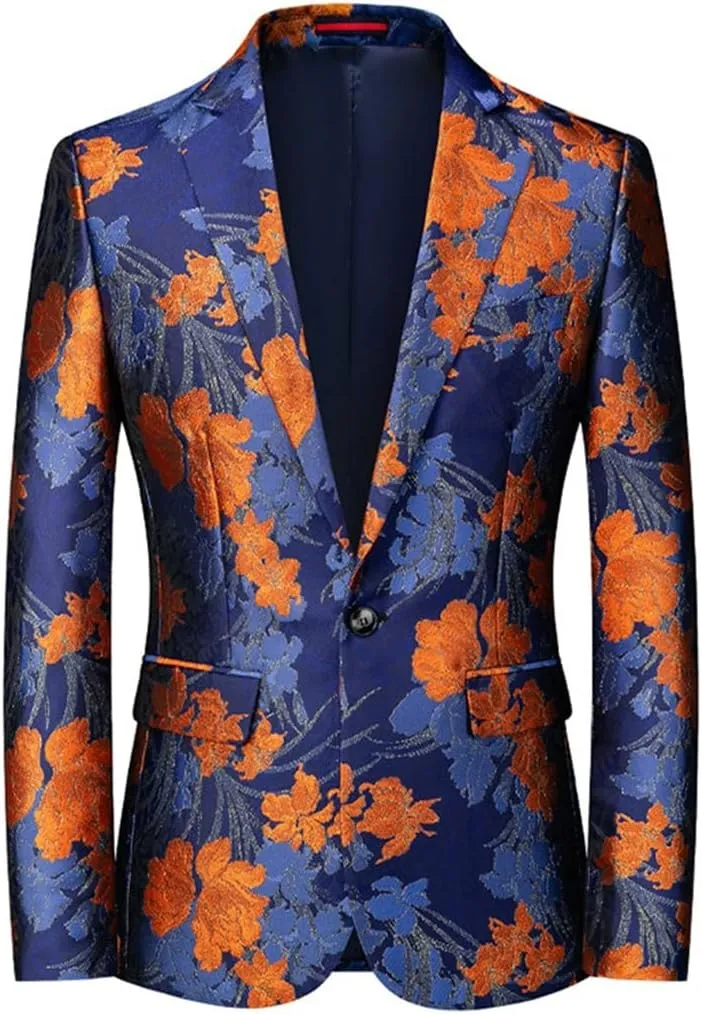 Men's Suit Set Business Casual Single Button Suit Jacket Trousers Wedding Men Suits Slim Blazers Jackets