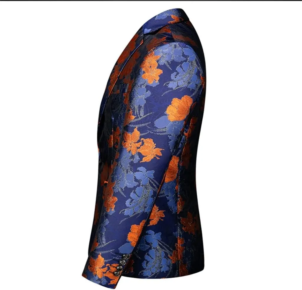Men's Suit Set Business Casual Single Button Suit Jacket Trousers Wedding Men Suits Slim Blazers Jackets
