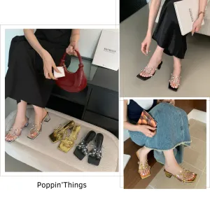 Metal Bead Heels