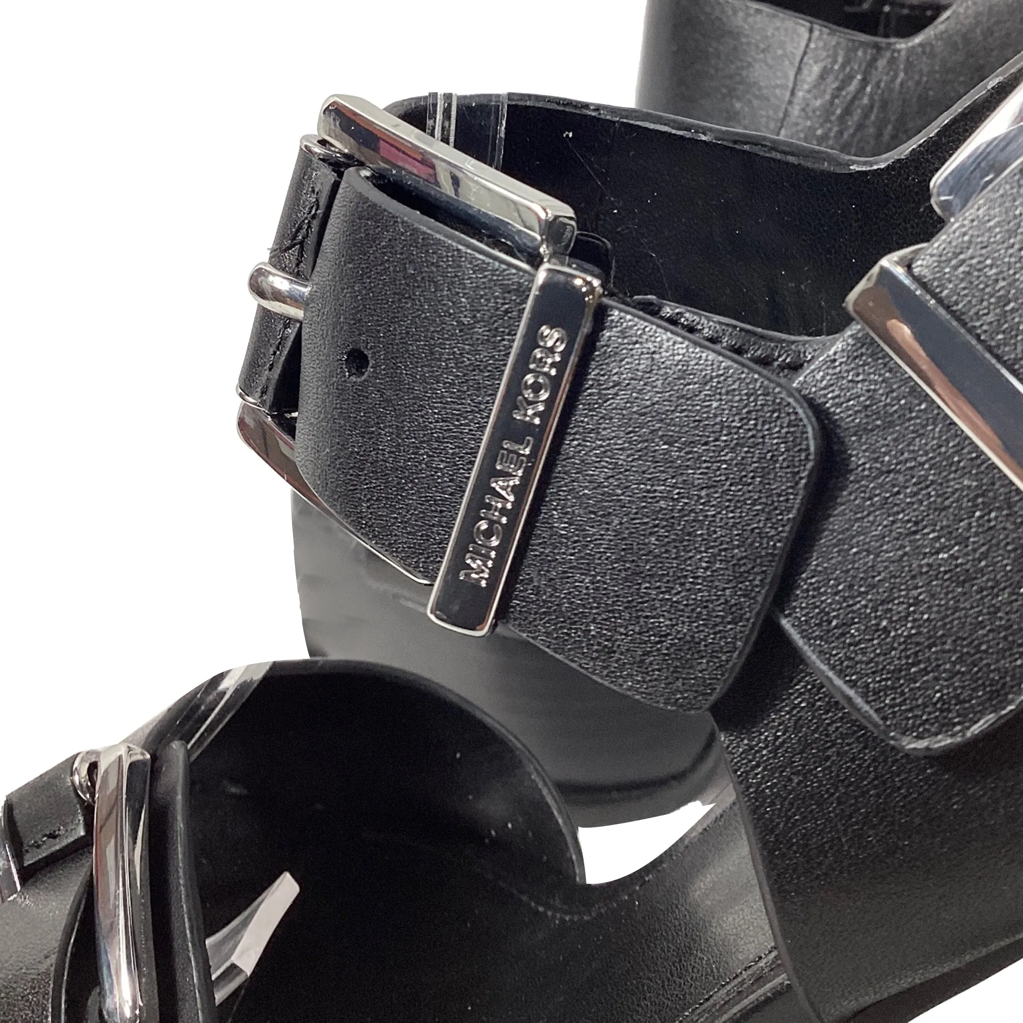 Michael Kors Colby Platform Sandal in Black Leather