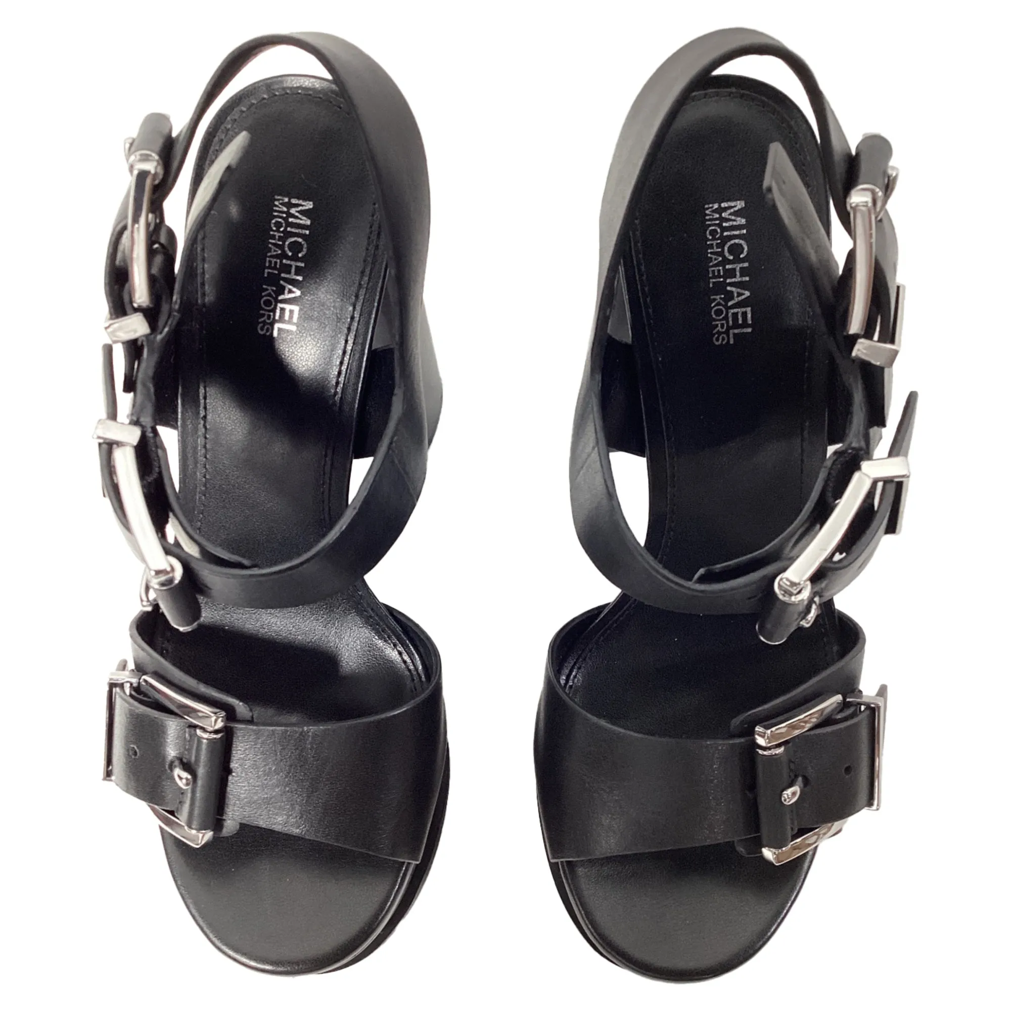 Michael Kors Colby Platform Sandal in Black Leather